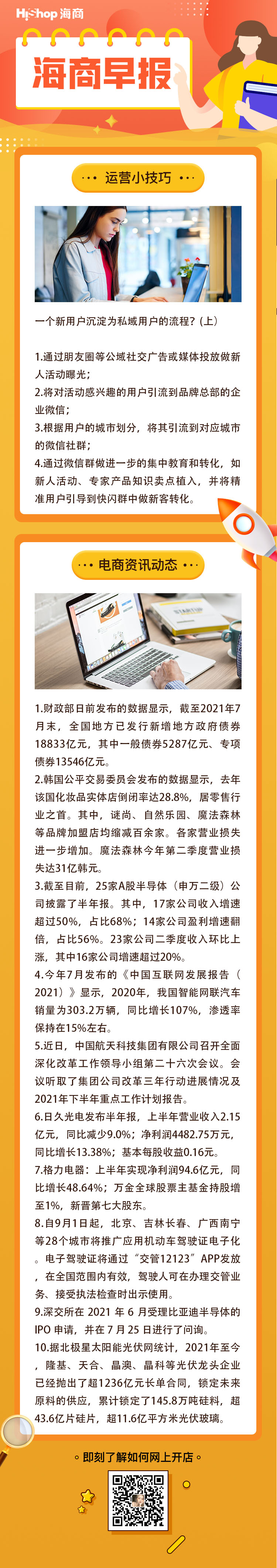 HiShop電商早報(bào)——2021年8月23日