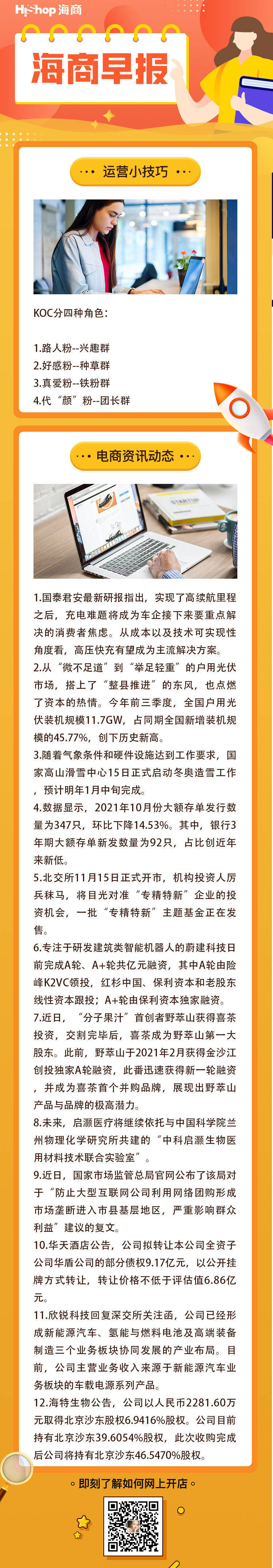 HiShop電商早報——2021年11月16日
