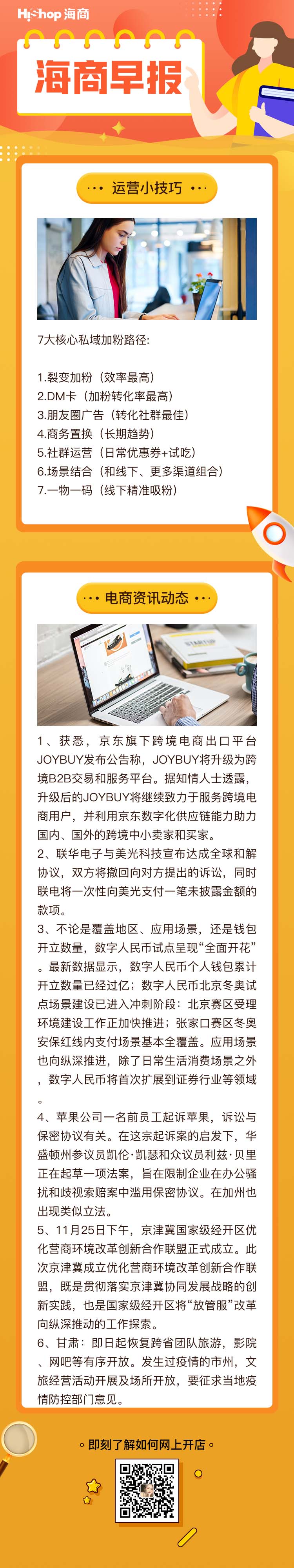 HiShop電商早報(bào)——2021年11月26日